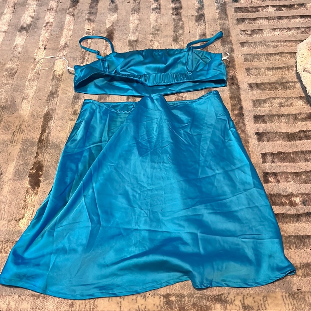 satin mini dress